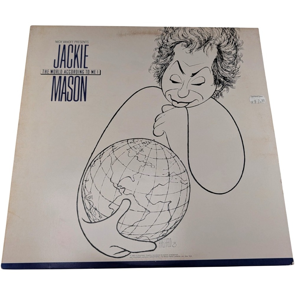 Jackie Mason The World According To Me LP 1987 US 1-25603 VG+/VG